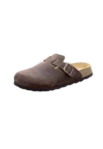Natural Sense Damen Hausschuhe Clog Leder braun 1152535, Schuhgröße:42 EU von Natural Sense