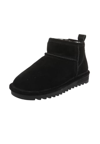 Natural Sense Damen Leder Stiefelette Elbe 1135625 Warmfutter schwarz von Natural Sense