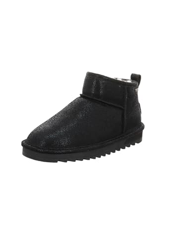 Natural Sense Damen Leder Stiefelette Elbe 1152987 Warmfutter schwarz Glitzer von Natural Sense