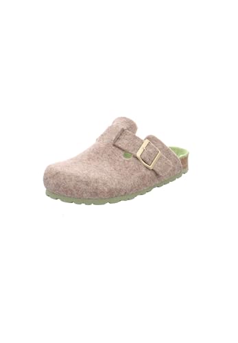 Natural Sense Filz Hausschuhe Clog Pantoffeln Pantolette Unisex 1152948 braun, Schuhgröße:37 EU von Natural Sense