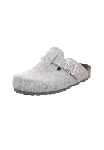 Natural Sense Filz Hausschuhe Clog Pantoffeln Pantolette Unisex 1152950 grau, Schuhgröße:42 EU von Natural Sense