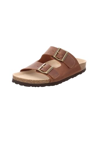 Natural Sense Unisex Hausschuhe Pantolette Sandale Leder braun 1152937, Schuhgröße:42 EU von Natural Sense