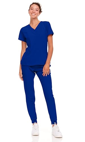 Natural Uniforms Cooles 4-Wege-Stretch-Jogging-Set, für Damen, True Royal Blue, Größe XXL von Natural Uniforms