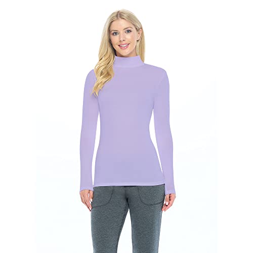 Natural Uniforms Damen Langarm Rollkragen T-Shirt Unter Scrub, lavendel, Klein von Natural Uniforms