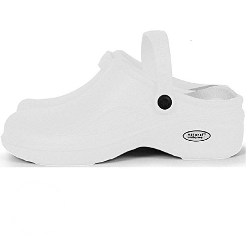 Natural Uniforms - Women's Lightweight Comfortable Nurse/Nursing Clogs-WHT-7 von Natural Uniforms