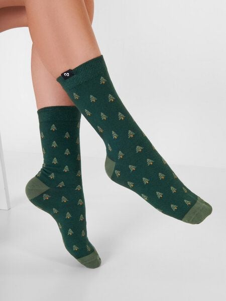 Natural Vibes Bäume Bunte Socken GOTS |Herren Damen Socken | Nature | Christmas von Natural Vibes