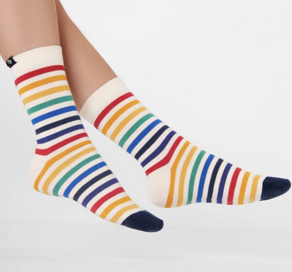 Natural Vibes Bunte Socken GOTS |Herren Damen Socken | Stripes von Natural Vibes