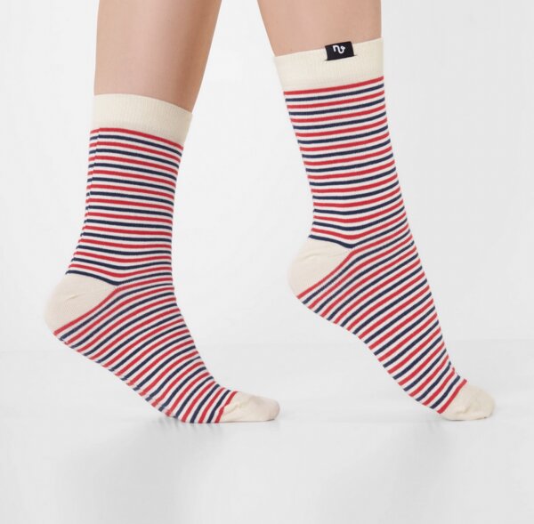Natural Vibes Bunte Socken GOTS |Herren Damen Socken | Stripes von Natural Vibes
