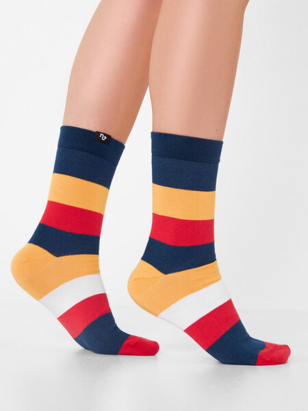 Natural Vibes Bunte Socken GOTS |Herren Damen Socken | Stripes von Natural Vibes