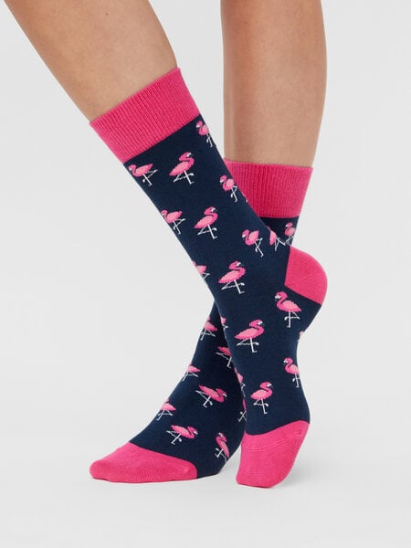 Natural Vibes Flamingos Socken Bio GOTS |Bunte Socken |Herren Damen Socken | Funny Socks von Natural Vibes