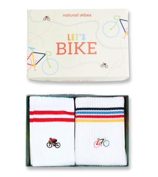 Natural Vibes Let's bike Socken Geschenkset (2er Pack) von Natural Vibes