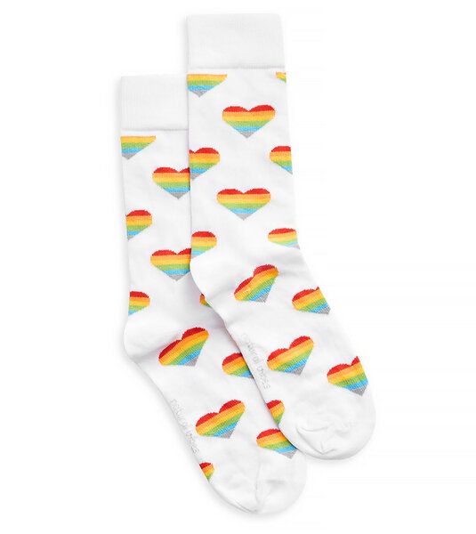Natural Vibes Rainbow Heart Socken aus Biobaumwoll-Mix von Natural Vibes