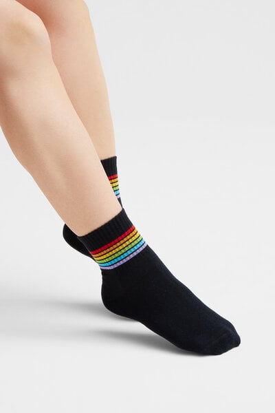 Natural Vibes Rainbow Sneaker Socken Bio GOTS |Bunte Socken |Herren Damen Socken | von Natural Vibes