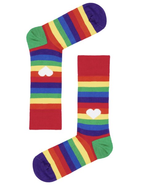 Natural Vibes Rainbow Socken Bio GOTS |Bunte Socken |Herren Damen Socken | Funny Socks von Natural Vibes