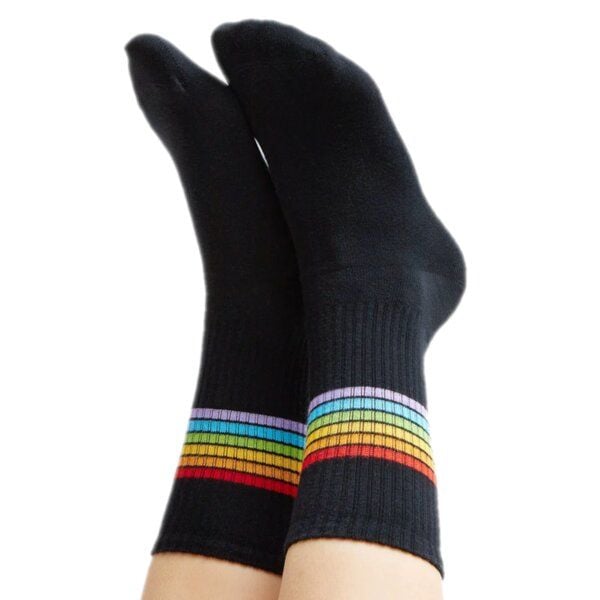 Natural Vibes Rainbow Socken | Bio GOTS | Quarter Socken | Herren Damen Socken von Natural Vibes