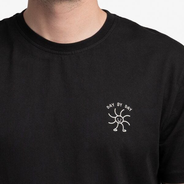 Natural Vibes T-Shirt Day by Day Bio GOTS | Bio T-Shirt | Schwarzes T-Shirt | Herren T-Shirt | von Natural Vibes