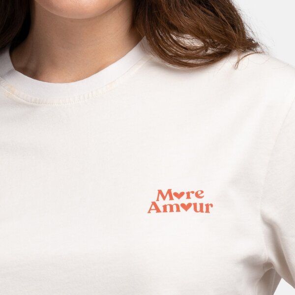 Natural Vibes T-Shirt More Amour Bio GOTS | Bio T-Shirt | Weißes T-Shirt | Herren Damen T-Shirt | Natural Vibes T-Shirt More Amour Bio GOTS | Bio T-Shirt | Weißes T-Shirt | Herren Damen T-Shirt | von Natural Vibes