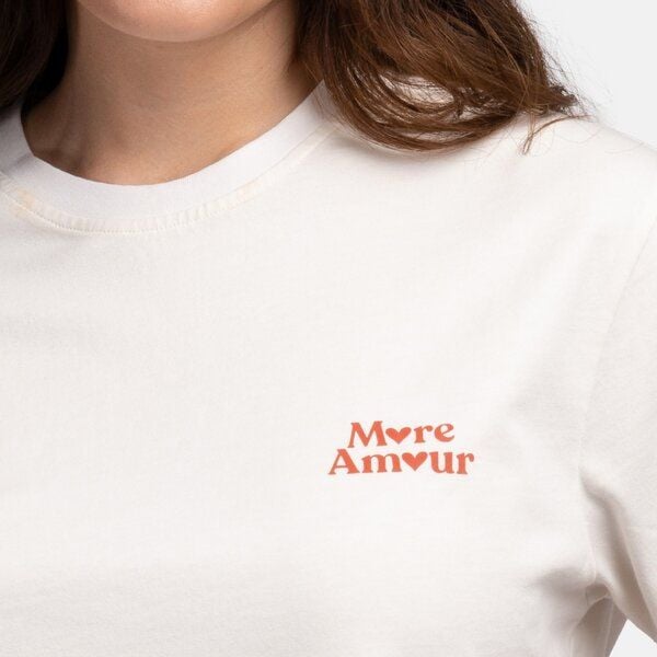 Natural Vibes T-Shirt More Amour Bio GOTS | Bio T-Shirt | Weißes T-Shirt (Naturweiß) | Herren Damen T-Shirt | von Natural Vibes