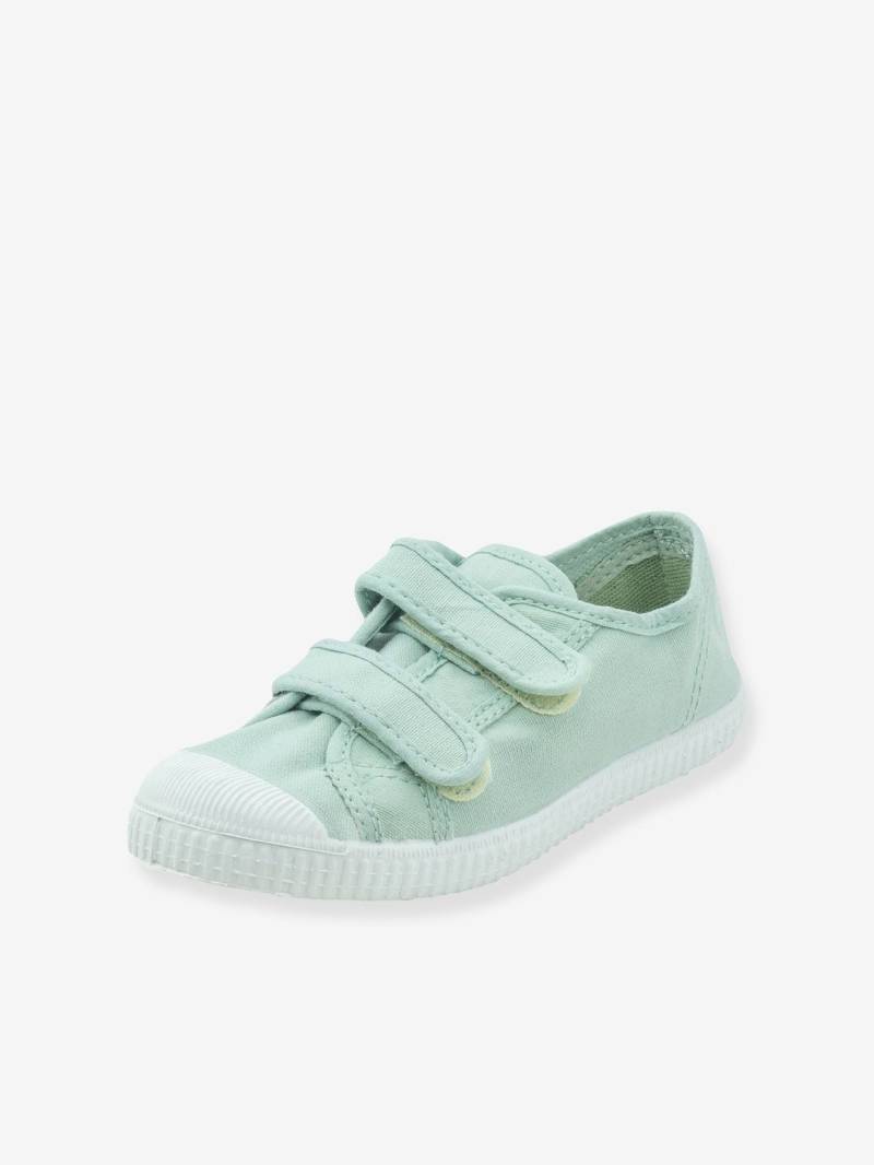 Mädchen Canvas-Ballerinas Mercedes Puntera mit Klett NATURAL WORLD helles von Natural World