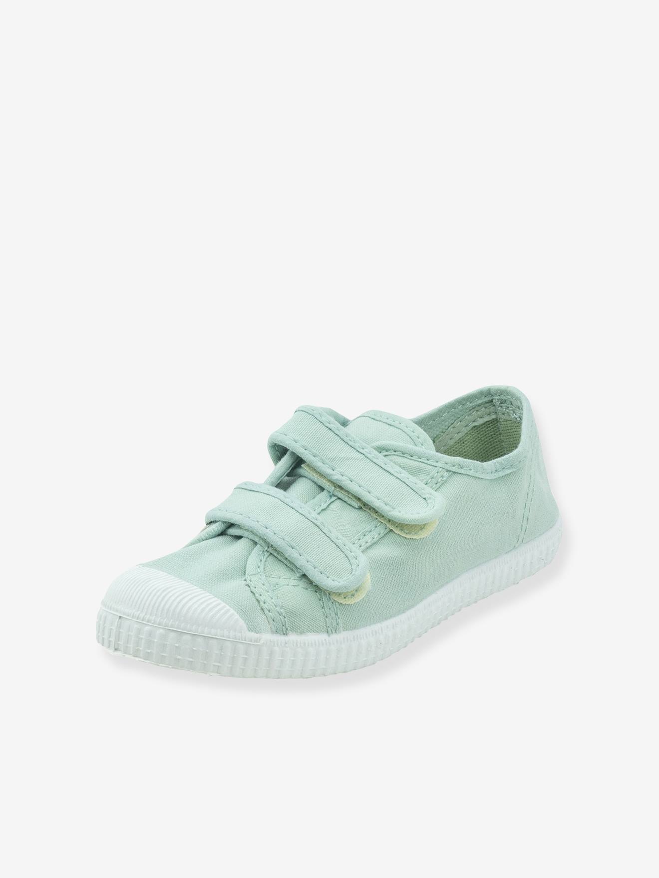 Mädchen Canvas-Ballerinas Mercedes Puntera mit Klett NATURAL WORLD helles von Natural World