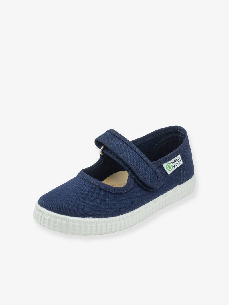 Mädchen Canvas-Ballerinas Mercedes mit Klett NATURAL WORLD von Natural World