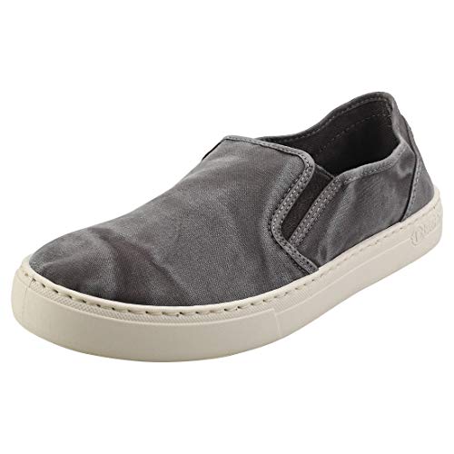 Natural World 6601E - Espadrillas da Uomo Modello Old Gazelle - VEGAN 41/Black von Natural World