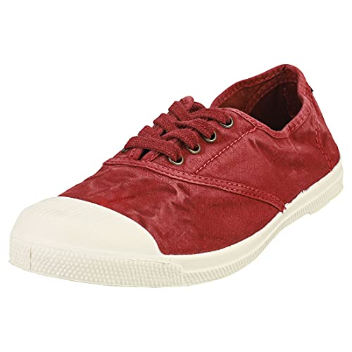 Natural World Eco - 102E Women's Trainers - Organic Cotton - 100% EcoFriendly - Bugundy Color von Natural World