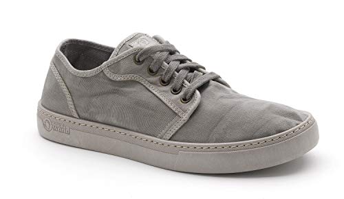 Natural World Eco - 6602E Men's Trainers - Organic Cotton Canvas Shoes - 100% EcoFriendly - Light Grey Color von Natural World