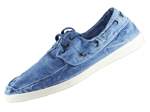Natural World Eco - 303E - Natural World Men's Trainers - Organic Cotton Boat Shoes- 100% EcoFriendly - Light Blue Color von NATURAL WORLD ECO FRIENDLY