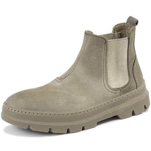 Natural World Herren Chelsea-Boots PEONIA 7182-821 beige, Größe:45 EU von Natural World