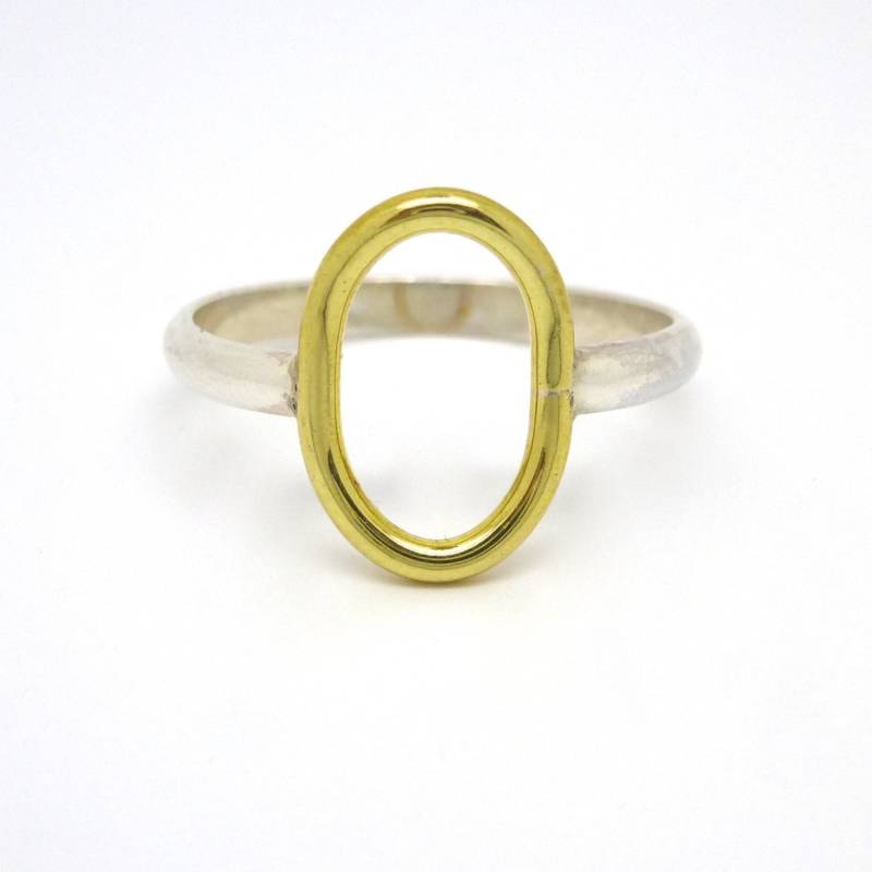 sterling Silber Mit Messingring Circle/Kundenspezifisch Konfektioniert in Ihrer Größe von NaturalAbstract