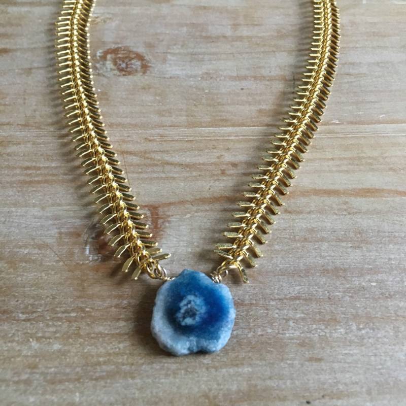 Gold Fishbone Kette Statement Halskette Gold Fishbone Kette Statement Halskette von NaturalGLOdesigns