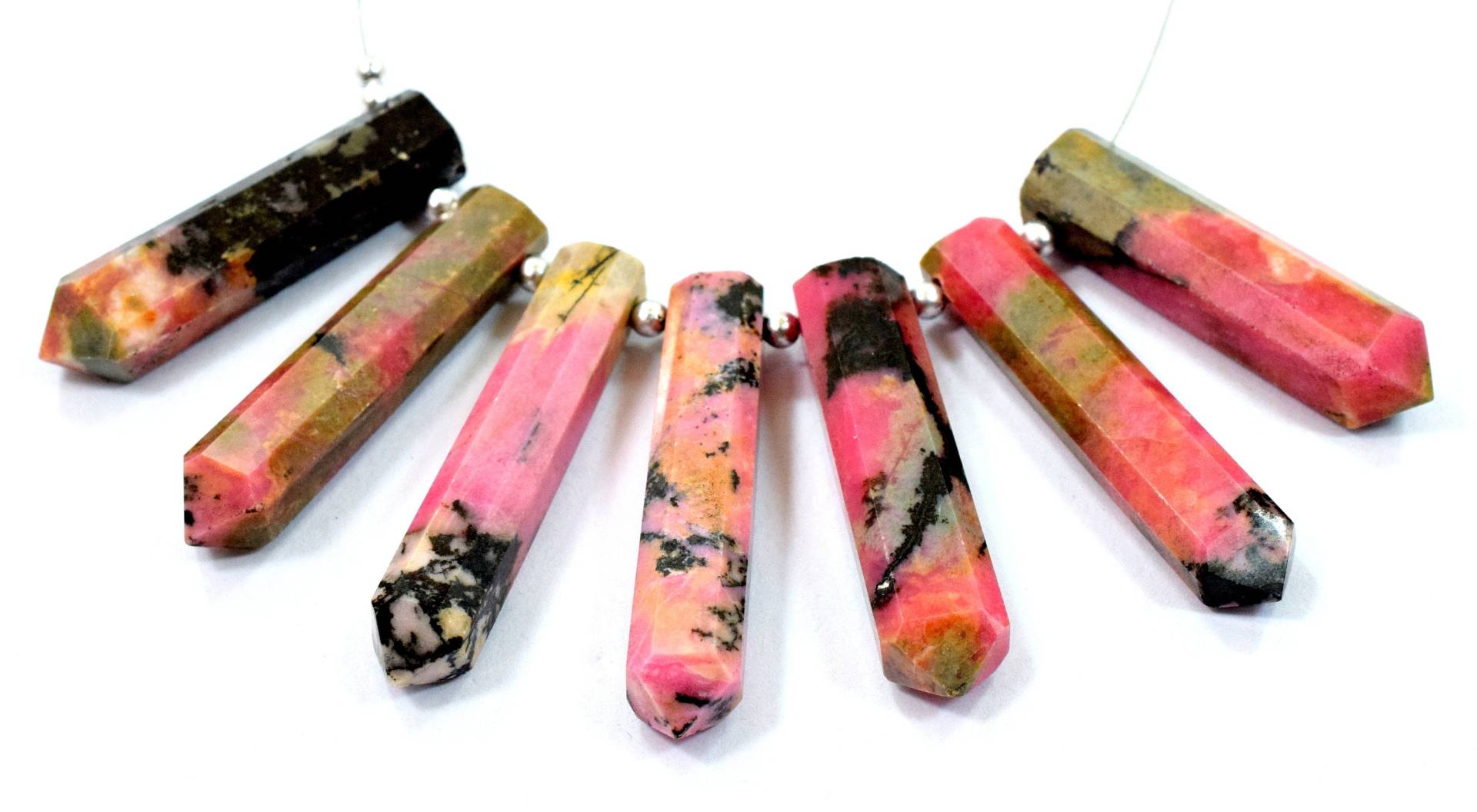 1 Strand Rhodonit-Kristalle @ak469 von NaturalGemstones1