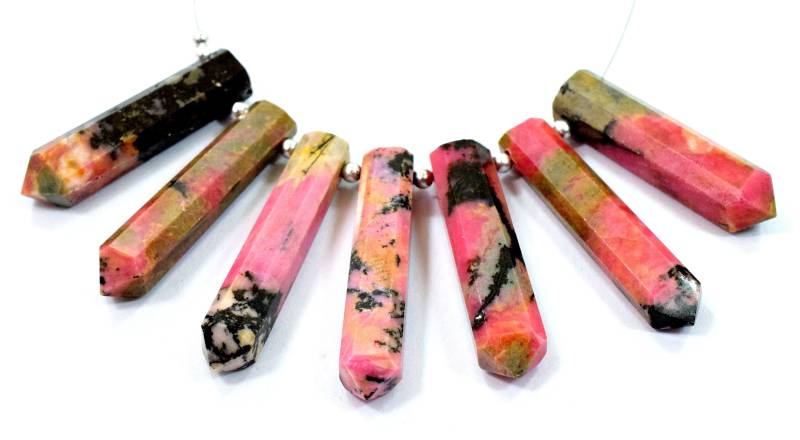 1 Strand Rhodonit-Kristalle @ak469 von NaturalGemstones1