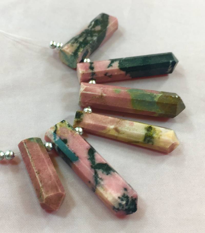 1 Strang Rhodonit Kristalle @8611 von NaturalGemstones1