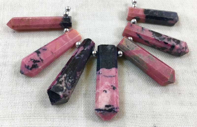 1 Strang Rhodonit Kristalle @nat von NaturalGemstones1