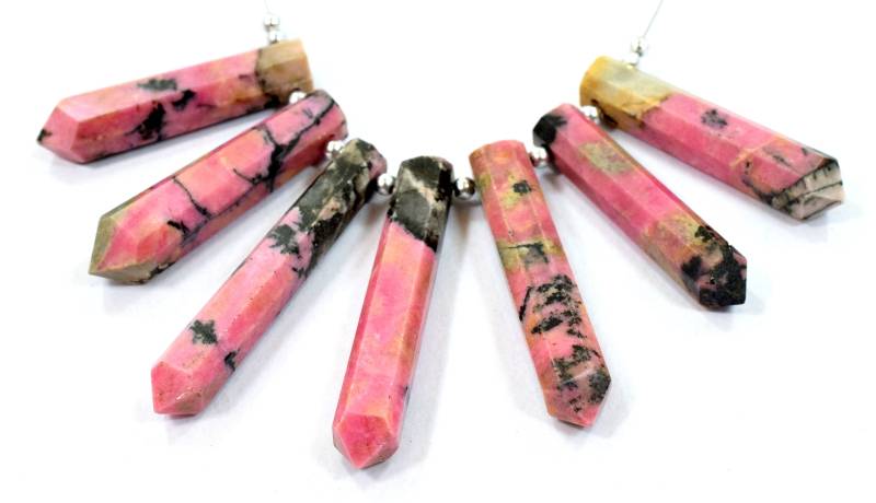 1 Strang Top Qualität Rhodonit Kristalle Halskette @ak465 von NaturalGemstones1