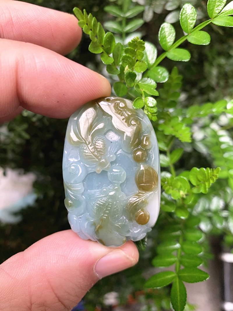 Aaa Echte Natürliche Grüne Jade Fisch Charme Paar Hand Geschnitzt E-Art Anhänger Aaa Echte Natürliche Grüne Jade Fisch Charme Paar Hand Geschnitzt E-Art Anhänger von NaturalGoodsCrafts