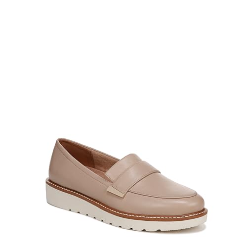 Naturalizer Adiline Damen-Slip-On Plateau-Loafer, Warmes, hellbraunes Leder, 9.5 Wide von Naturalizer