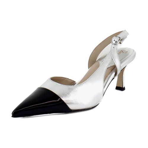 Naturalizer Damen 27 Edit Ilyssa Sneaker, Silberfarbenes Leder, 38.5 EU von Naturalizer