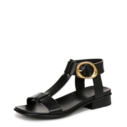 Naturalizer Damen Brandy Sandale mit Absatz, Schwarzes Leder, 40.5 EU Weit von Naturalizer