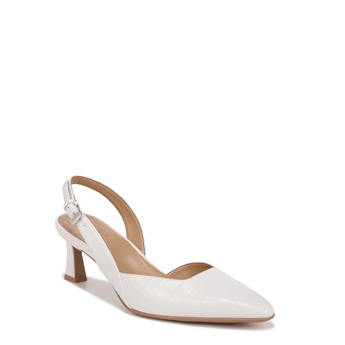 Naturalizer Damen Dalary Slingback Pump, Warmweißes Krokodilleder-Design, 8.5 Wide von Naturalizer