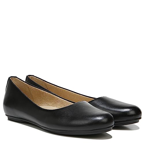 Naturalizer Damen Maxwell Ballerinas Flach, Schwarz (schwarzes Leder), 38.5 EU von Naturalizer