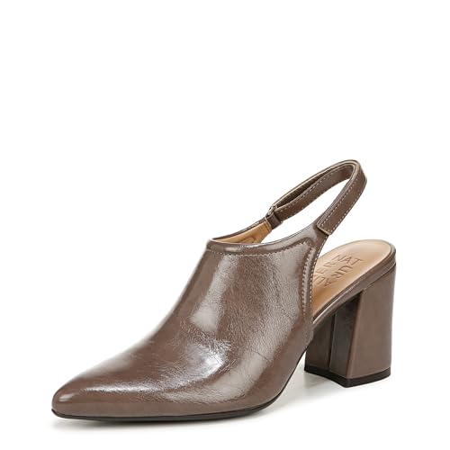 Naturalizer Damen Prompt Slingback High Heels mit spitzem Zehenbereich, Pilzgrau, 7 Wide von Naturalizer