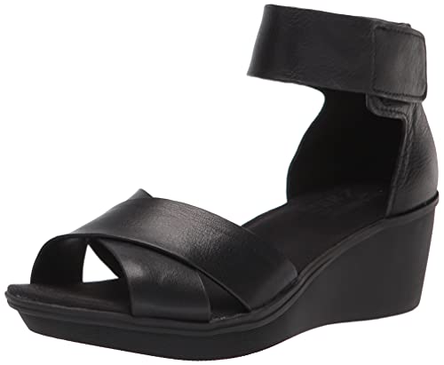 Naturalizer Damen Riviera Sandale, schwarzes Leder, 40 EU von Naturalizer