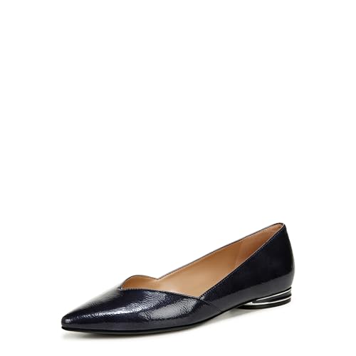 Naturalizer Havana Damen-Ballettkleid mit spitzer Zehenpartie, flach, Midnight Blue Patent, 9.5 Wide von Naturalizer