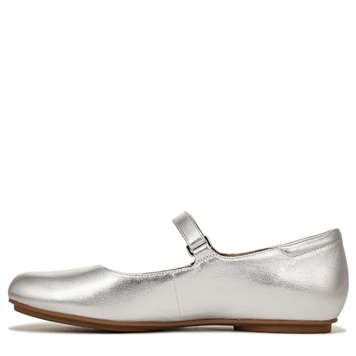 Naturalizer Maxwell - MJ Mary Jane Flache Wanderschuhe für ganztägigen Komfort, silber, 42 EU von Naturalizer