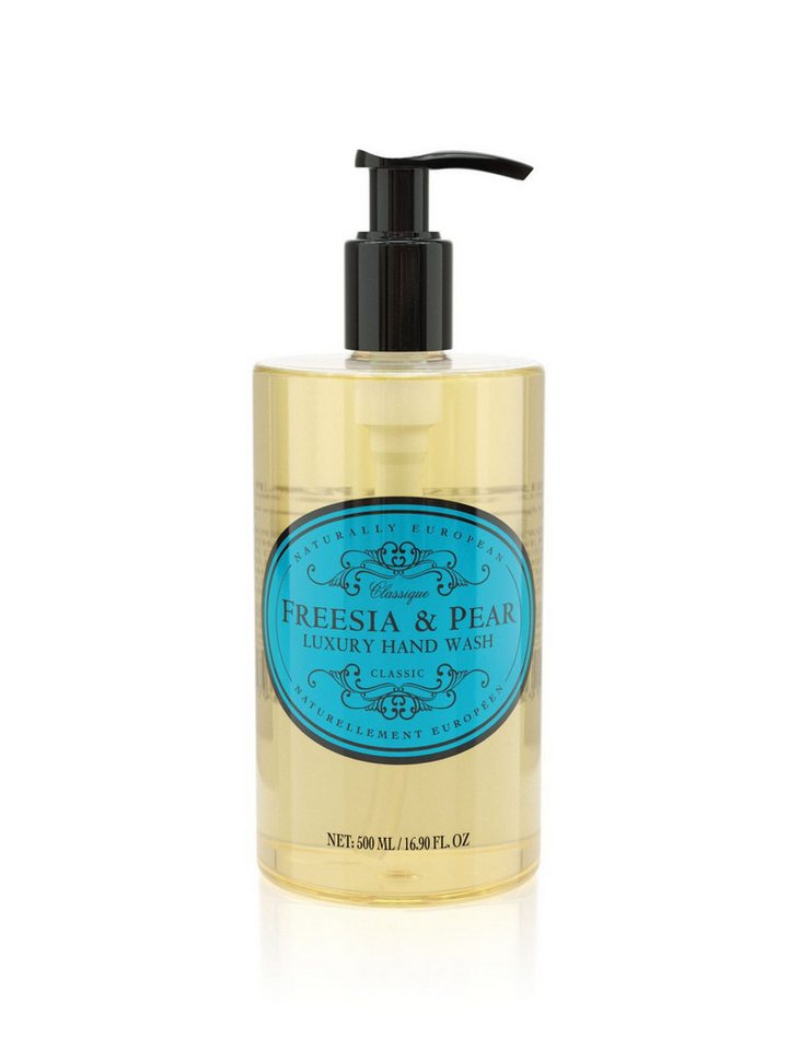 Naturally European Flüssigseife 500 ml, Handseife Freesia & Pear 500 ml Naturally European Flüssigseife 500 ml, Handseife Freesia & Pear 500 ml von Naturally European