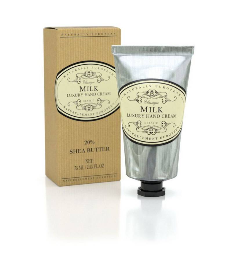 Naturally European Handcreme Milk Cotton, 1-tlg., Luxury Handcreme mit 20% Shea Butter 75 ml von Naturally European
