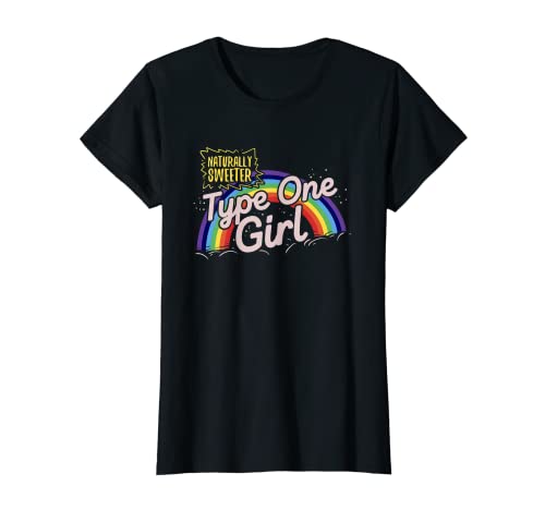 Diabetes Typ 1 Mädchen T-Shirt von Naturally Sweeter Awareness Gifts